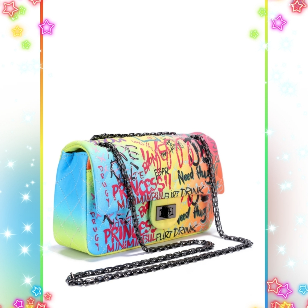 ‼️CLEARANCE PRICE FIRM‼️Host Pick🎉Graffiti Bag🎉 - Picture 5 of 8